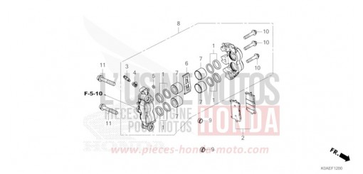 FRONT BRAKE CALIPER CBF300NAN de 2022